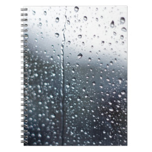 Carnet Gouttes de pluie de fenêtre