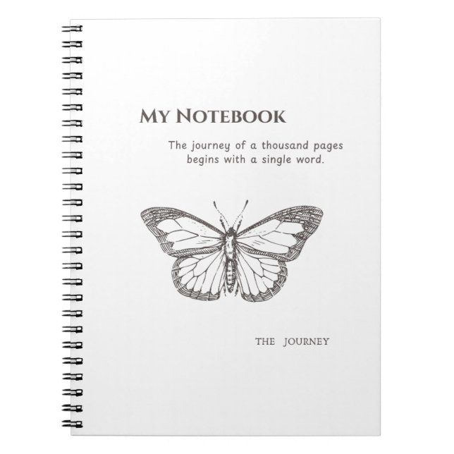 Carnet Graceful Butterfly Notebook for Daily Inspiration (Devant)