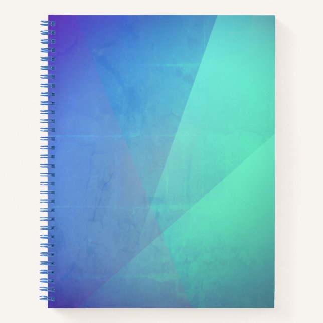 Carnet Gradation Blue Aqua & Turquoise (Devant)