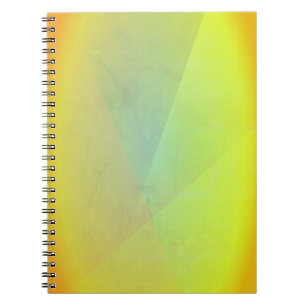 Carnet Gradation géométrique jaune moderne