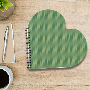 Carnet Gradient vert Vintage simple en osage