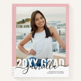 Carnet Graduation Party Pink Guest Advice Book Modern