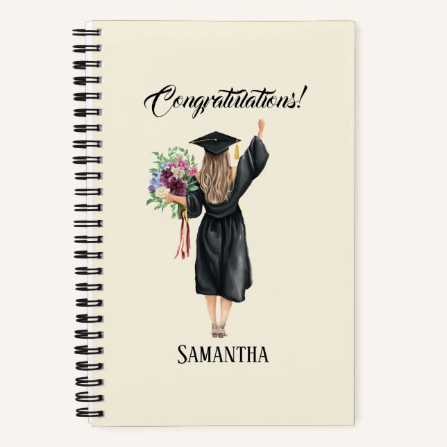 Carnet Graduation personnalisée de l'aquarelle (8) (Recto)