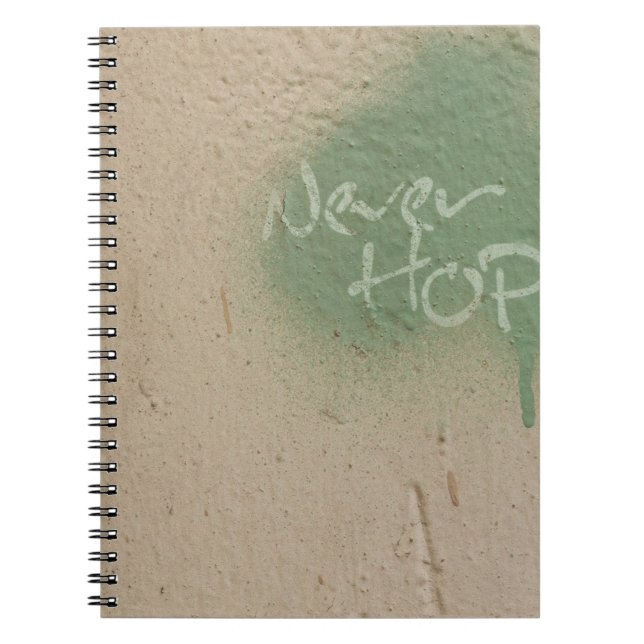 Carnet Graffiti citation espoir inspiration (Devant)