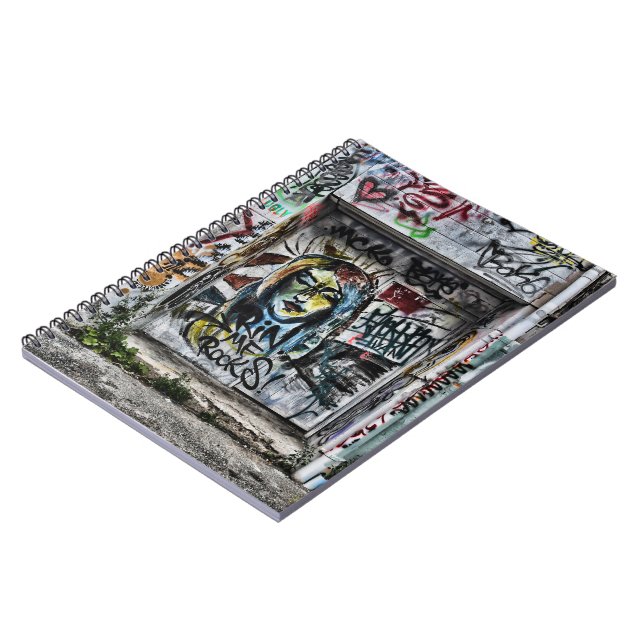 Carnet Graffiti Cool Moderne Urbain Art de rue (Côté gauche)