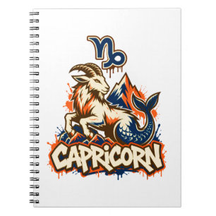 Carnet Graffiti d'art de rue urbain Capricorne
