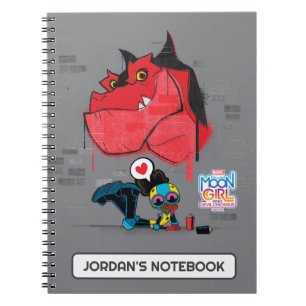 Carnet Graffiti Lune Girl and Devil Dinosaur Peinture