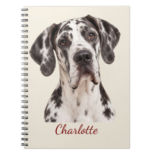 Carnet Grand Danois personnalisé avec nom personnalisé