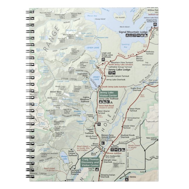 Carnet grand de carte de Teton (Devant)