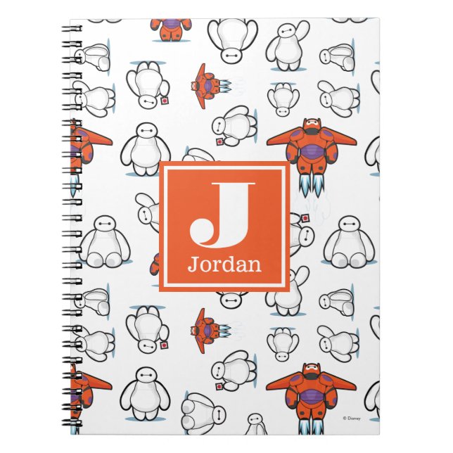 Carnet Grand héros 6 | Motif de suites Baymax (Devant)