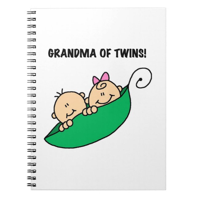 Carnet Grand-mère des cadeaux jumeaux (Devant)