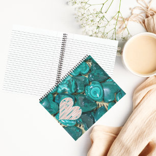 Carnet Grand-mère en cristal de Malachite vert