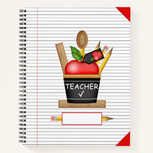Carnet Grand ordinateur portable Apple Cupcake de l'ensei