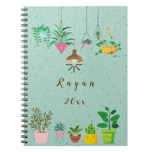 Carnet Grand planificateur plante (8,5 po x 11 po) (Devant)