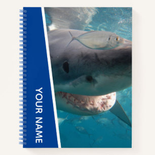 Carnet Grand Requin Blanc Australie Sourire Dents, Garçon