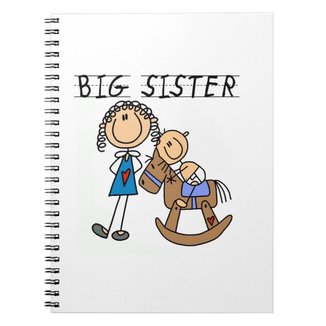 Carnet Grande Soeur Avec Bébé Frère Cadeaux (Devant)