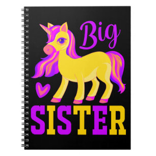 Carnet Grande soeur licorne magique