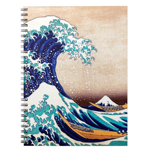 Carnet Grande vague au large de Kanagawa Boîtier japonais (Devant)