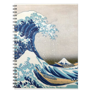 Carnet Grande vague au large de Kanagawa Hokusai Art