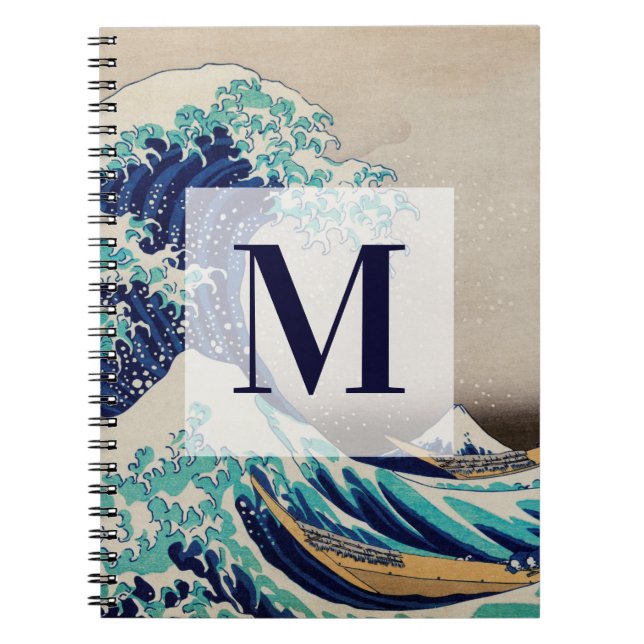 Carnet Grande vague d'Hokusai au large de Kanagawa. monog (Devant)