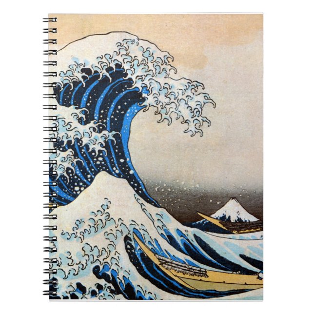 Carnet Grande vague, Hokusai, Ukiyo-e (Devant)