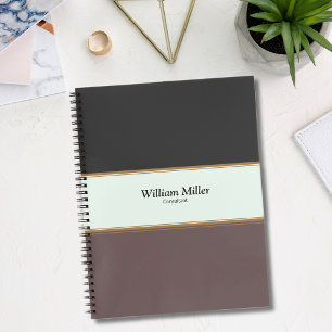 Carnet Grandes Brown noires minimalistes modernes