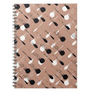 Carnet Grandes géométriques Brown Motif sans fil