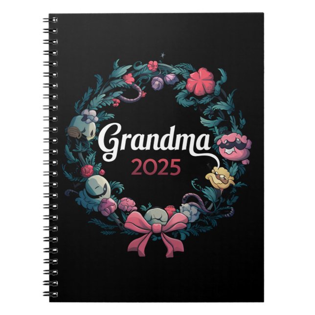 Carnet Grandma 2025 Pour Nouveau Cadeau Grand-Mère (Devant)
