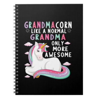 Carnet Grandmacorn Like A Normal Grandma Only More Awesom