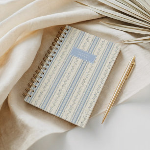Carnet Grandmillennial Bleu & Ivoire Floral Chinoiserie