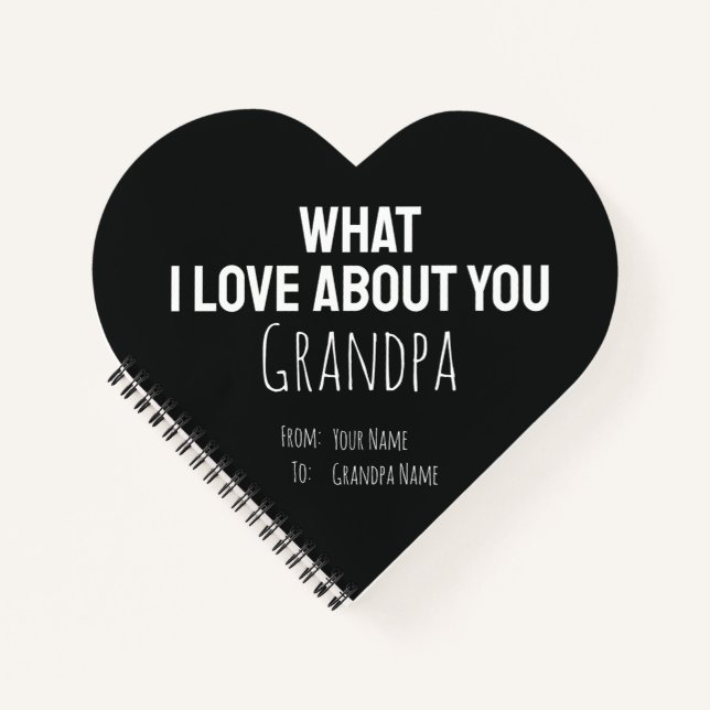 Carnet Grandpa Gifts Grandfather Modern Grandad For Him (Devant)