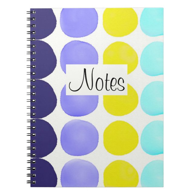 Carnet Grands points aquarelle (Devant)