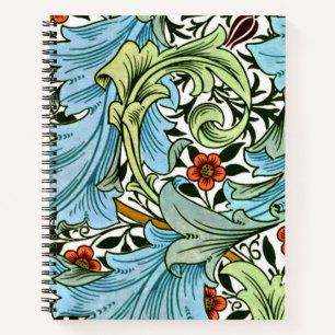 Carnet Granville, vintage William Morris motif,