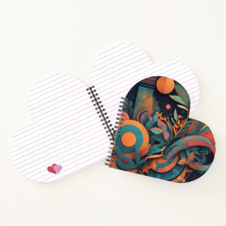 Carnet Graphique Abstrait en gras - Formes géométriques d