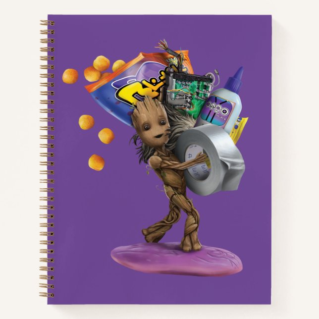 Carnet Graphique de projet do-it-yourself Groot (Devant)
