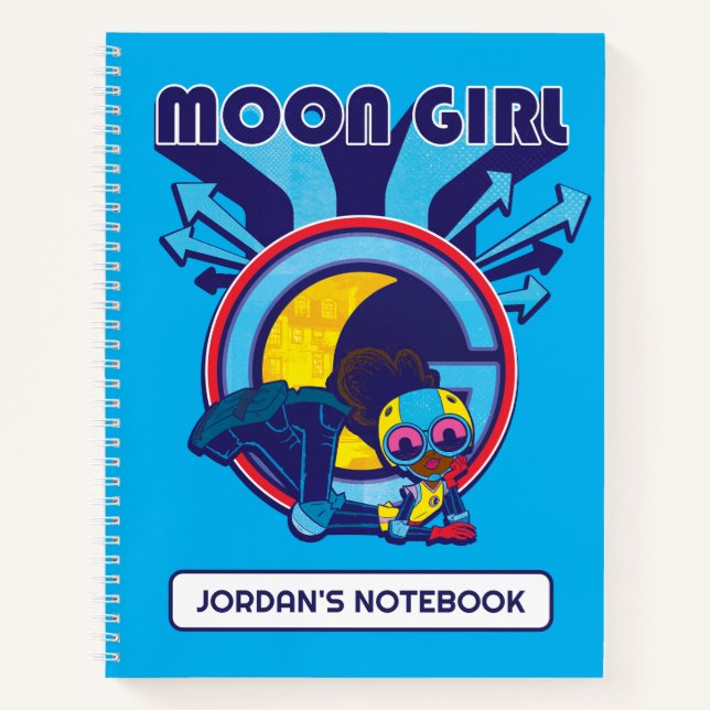 Carnet Graphique d'icônes de flèches de lune (Devant)