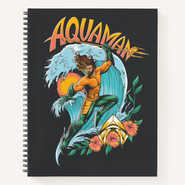 Carnet Graphique du Surf de levage Aquaman et Trident (Devant)