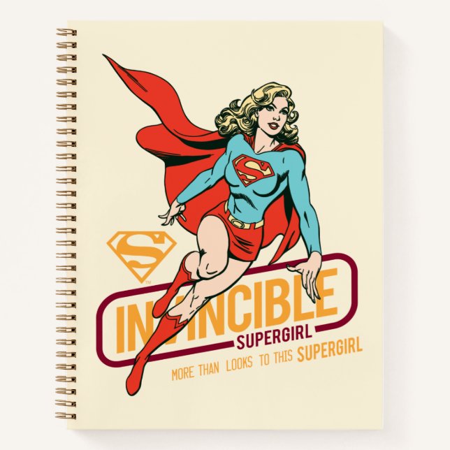 Carnet Graphique rétro-invincible Supergirl (Devant)