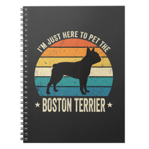 Carnet Graphique Rétro pour Amoureux de Boston Terrier_1