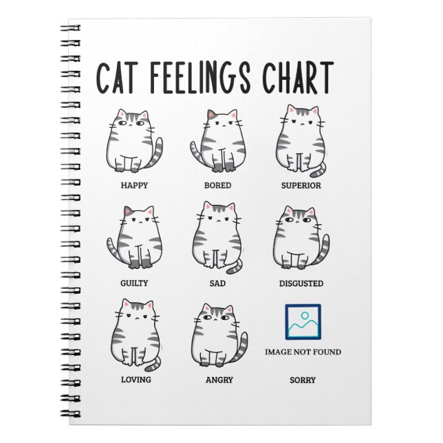 Carnet Graphique Sentiments de chat (Devant)