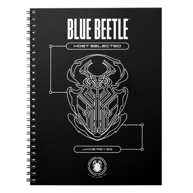 Carnet Graphique technique du scarabée bleu (Devant)