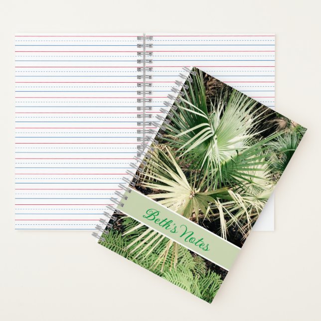 Carnet graphique Tropical Personnalisé Palm Tree (À l'intérieur)