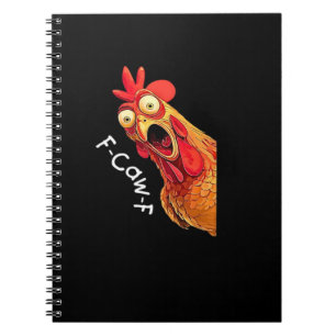 Carnet Graphique vintage classique de poulet F-Caw-F