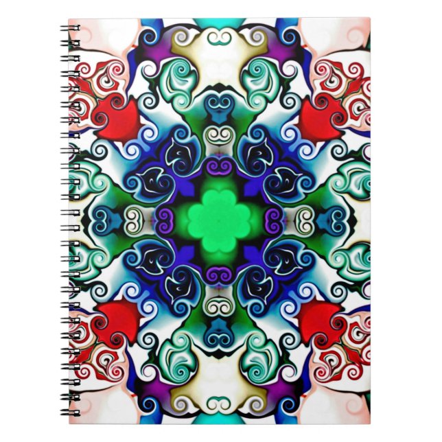 Carnet Graphiques informatiques. Illustration d'un flo ab (Devant)