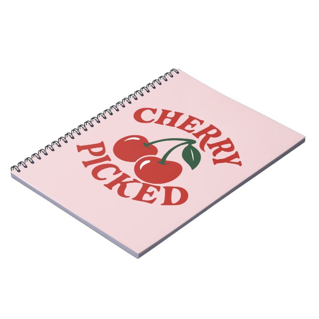 Carnet Graphisme de fruit rétro branché sélectionné avec  (Côté gauche)