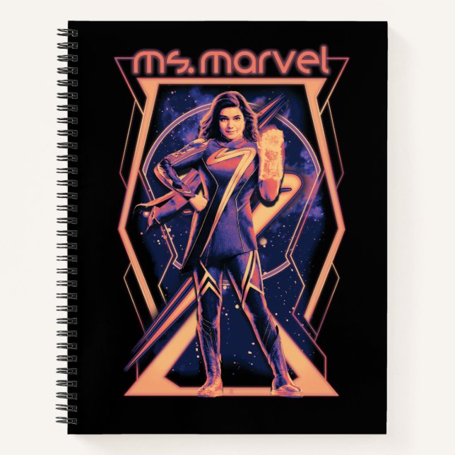 Carnet Graphisme de personnage de Ms. Marvel de The Marve (Devant)