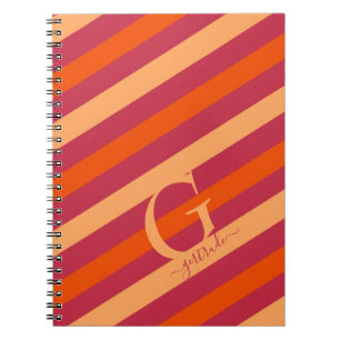 Carnet Gras framboises rouges, orange et brindilles