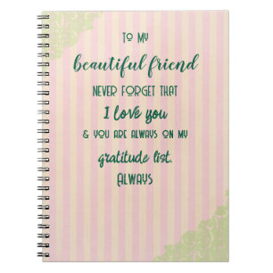 Carnet Gratitude de l'ami