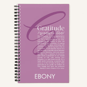 Carnet Gratitude définie (Mauve)