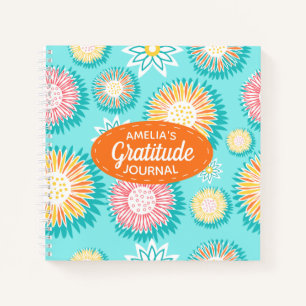 Carnet Gratitude Florale moderne et colorée